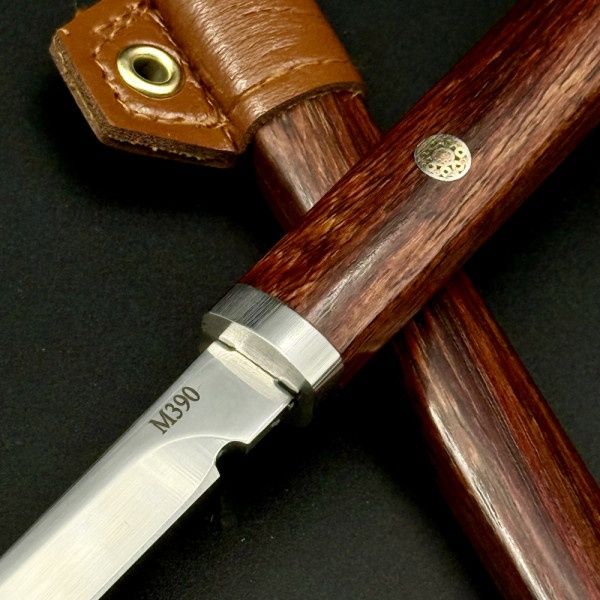 Японски нож Shinobi-Стомана M390,кания от палисандър