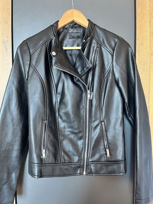 Geaca de fete, imitatie de piele din Mohito