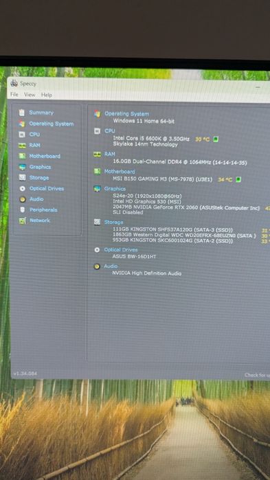 PC Gaming RTX 2060 + Intel i5-6600K | 16GB RAM | SSD 1TB + SSD 120GB + HDD 2TB | Wi-Fi 6