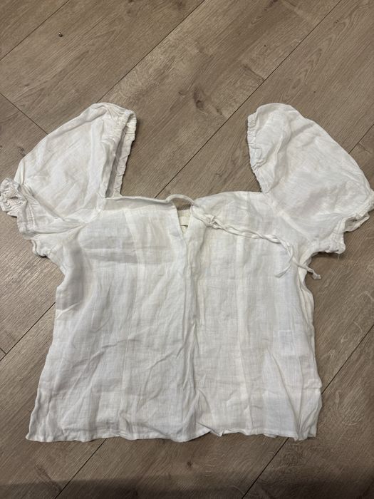 Кофточка лён белая H&M М 46