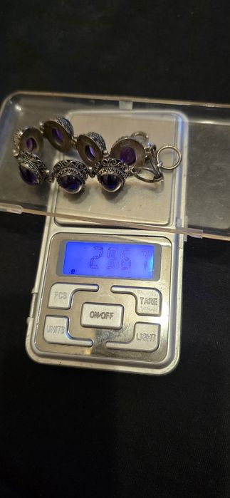 Brățară argint ametist