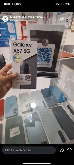 A57 5G  3ta bor yangi
