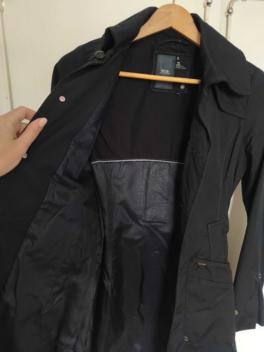 Дамски тренч от аутлет, G-Star RAW, размер XS, тъмносин, втален