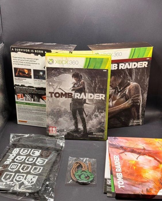 Tomb Raider xbox 360 survival edition box set