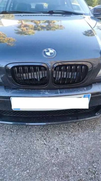 Grile Nari Duble Capota BMW E46 Cabrio Coupe Non Facelift 99-03, Negru
