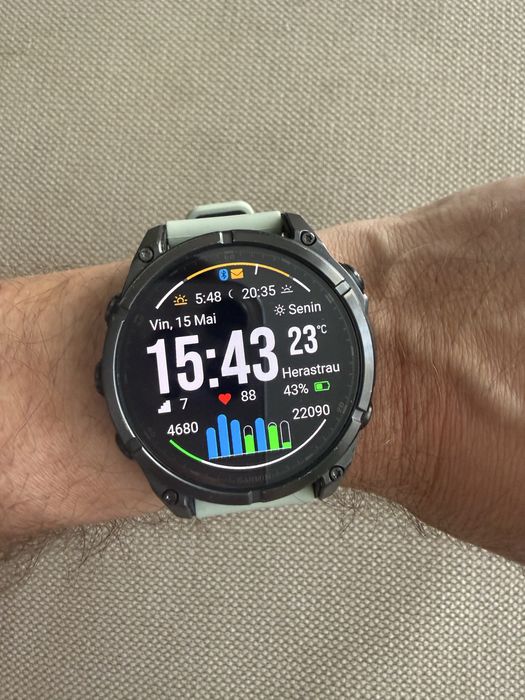 Garmin Fenix 8 AMOLED Sapphire 47mm - Garanție + Curea NOUĂ