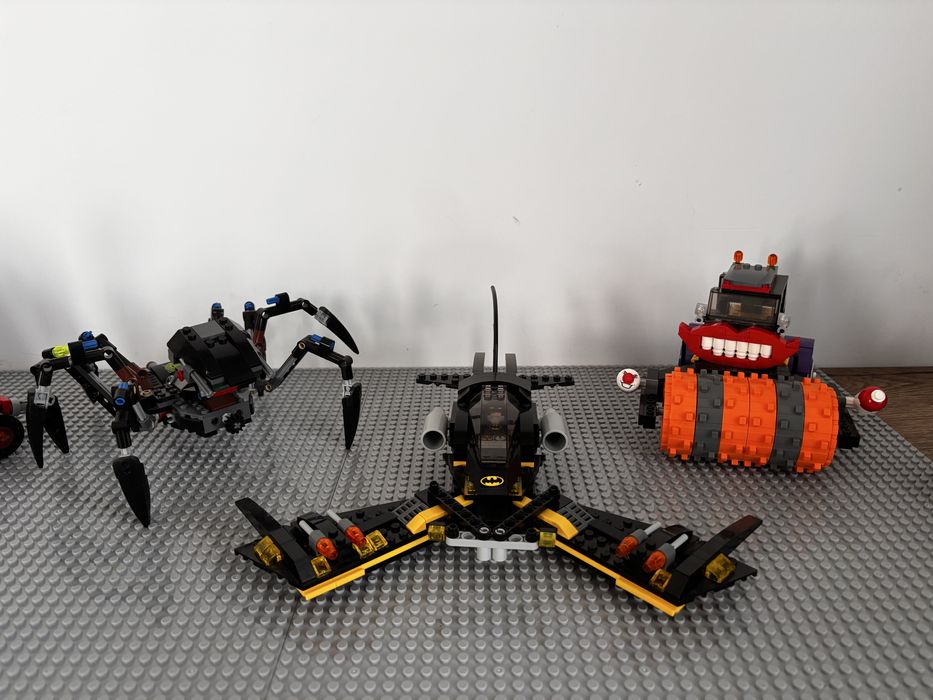 Lego batman, paianjen, ninjago, buldozer, camion cu barca