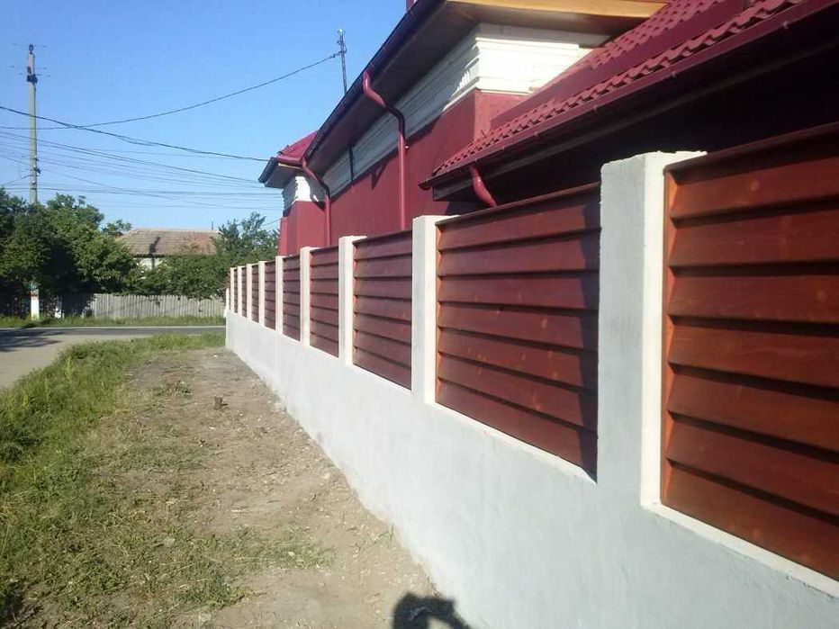 Garduri din sipca metalica, panou stil jaluzele si alte modele