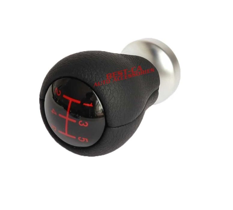 Кожена топка скоростен лост за Kia Picanto Rio (2011-2017) 5 скорости