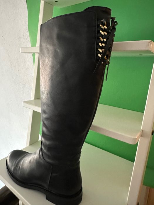 Дамски ботуши от естествена кожа 38 номер