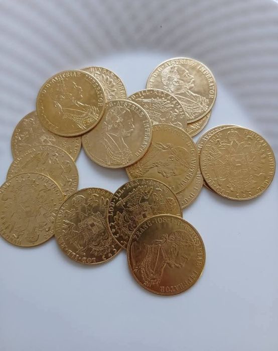 Monede placate cu aur 24k
