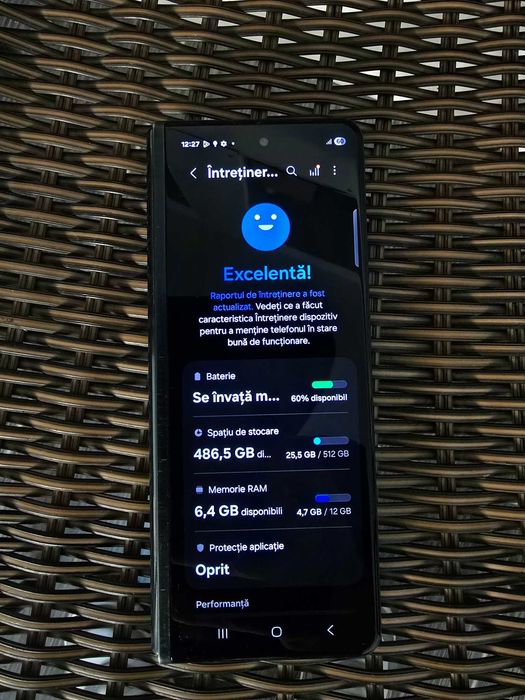 Okazie Samsung Fold 3 cu 12Gb ram de 512Gb