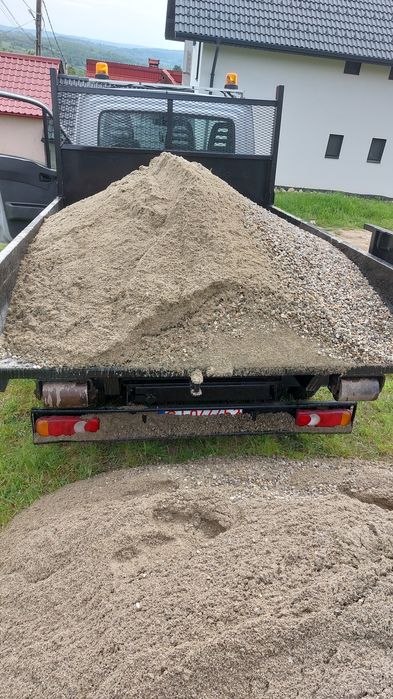 Lucrări cu miniexcavator nisip pietris piatra fosa septica santuri