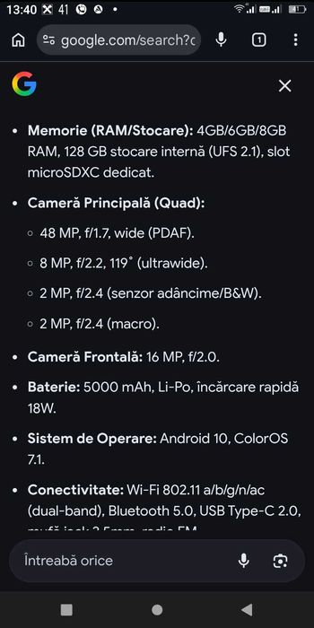 Vând Smartphone Oppo A92