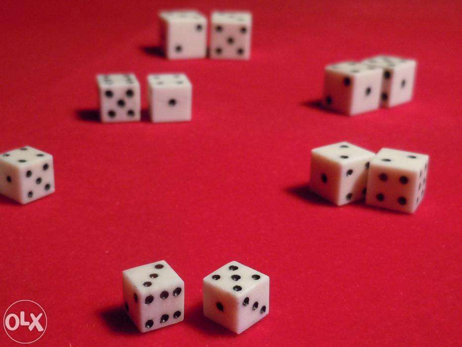 Zaruri din os  (BONE DICE ) - 6mm-10mm