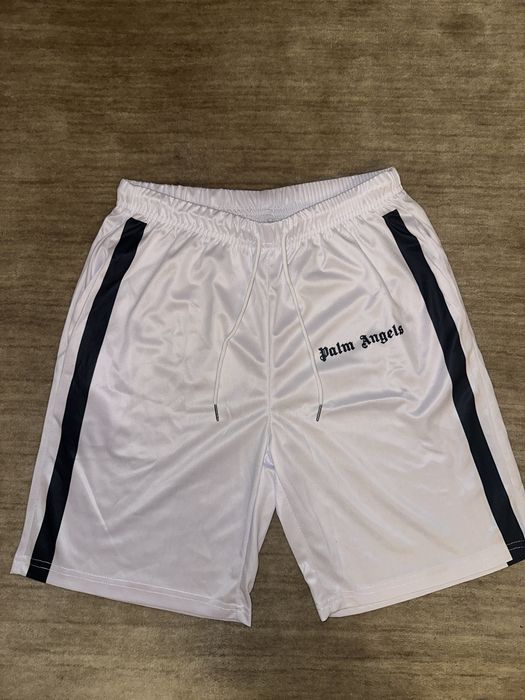 Palm Angels White Track Shorts