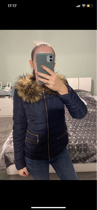 Geaca de fas dama bleumarin