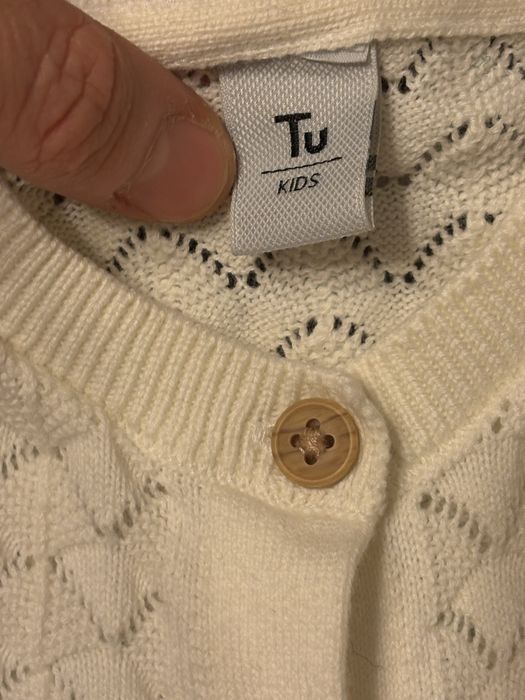 Cardigan fetite alb-crem, Tu,5-6 ani