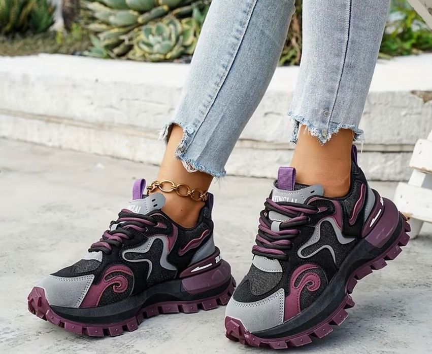 Дамски лилави маратонки