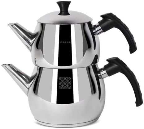 Комплект иноксови чайници 1L + 1.5L за индукция 18/10