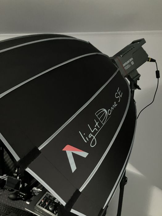 Amaran 100XS si Softbox Aputure Light Dome SE - Ca noi