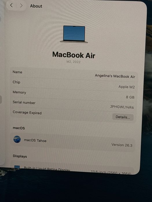 MacBook Air Apple M2 8 GB