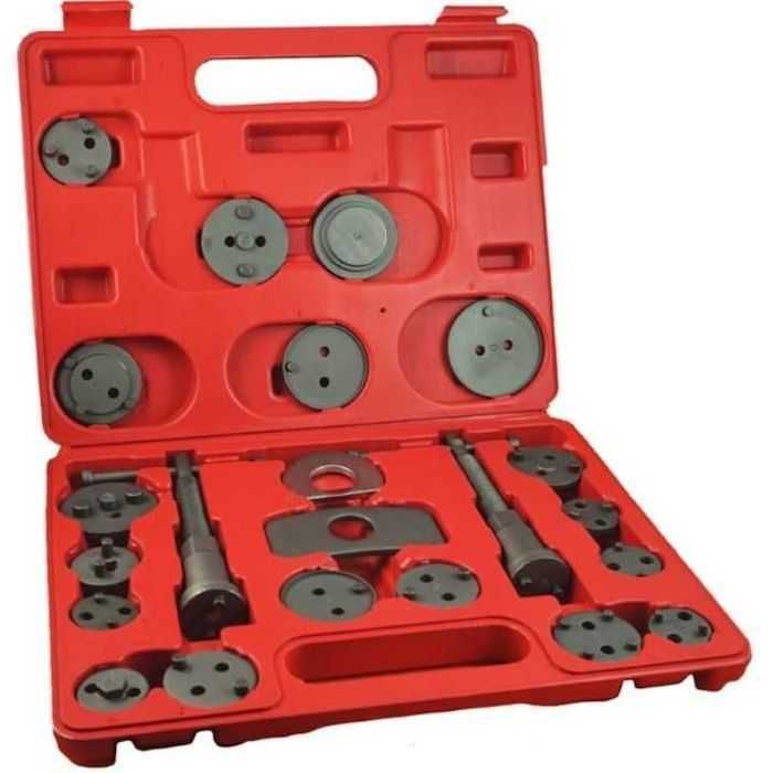 Presă etriere pentru pistoane frana, 21 piese + cutie depozitare, nouă