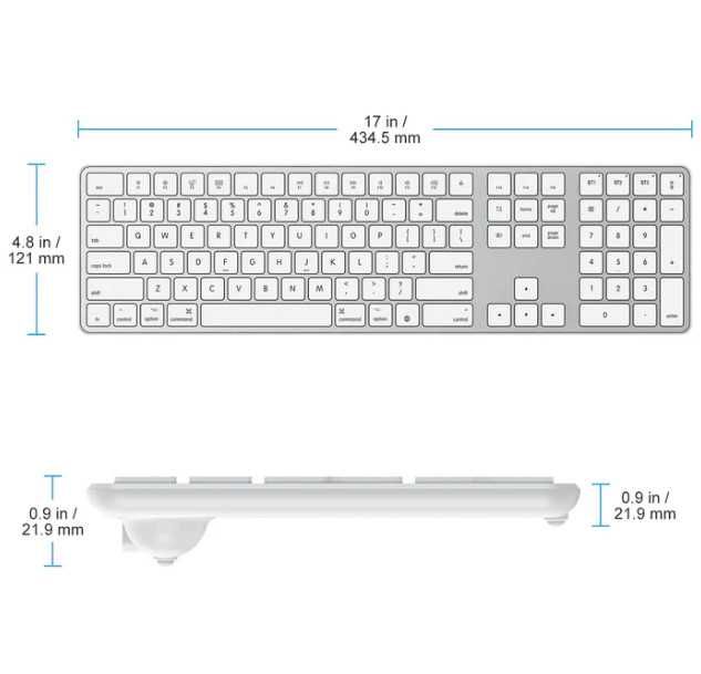Безжична клавиатура OMOTON KB515, акумулаторна Bluetooth