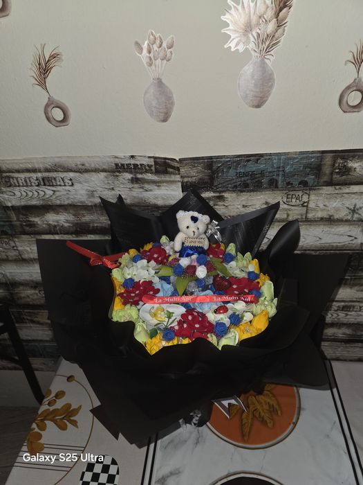 Buchet trandafiri din săpun