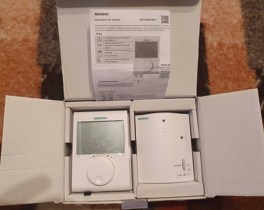 Termostat wireless nou Siemens RDH100RF