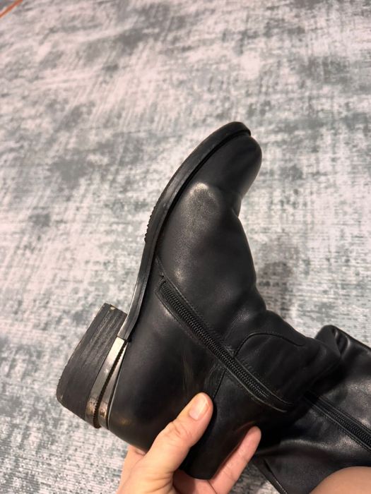 Продам кожанные сапоги