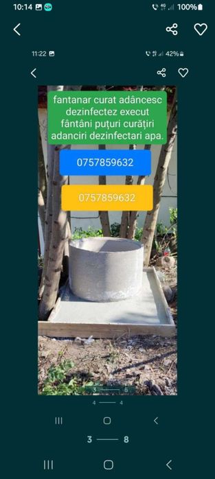 Curatit fântână curăț adâncesc