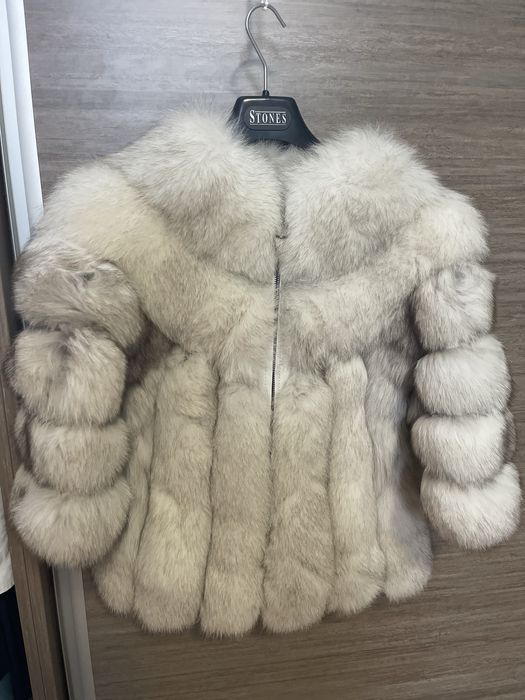 Haina scurta de blana naturala