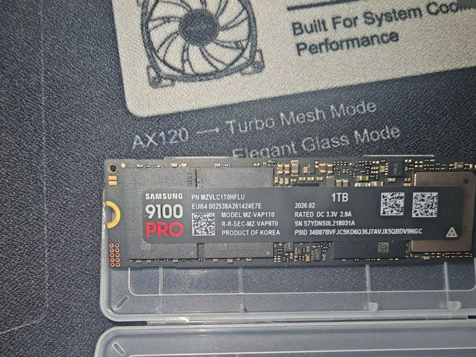 НОВ ! Samsung SSD 9100 PRO 1TB PCIe 5.0 NVMe 2.0 M.2 Read 14700 MB/s Write 13300 MB/s