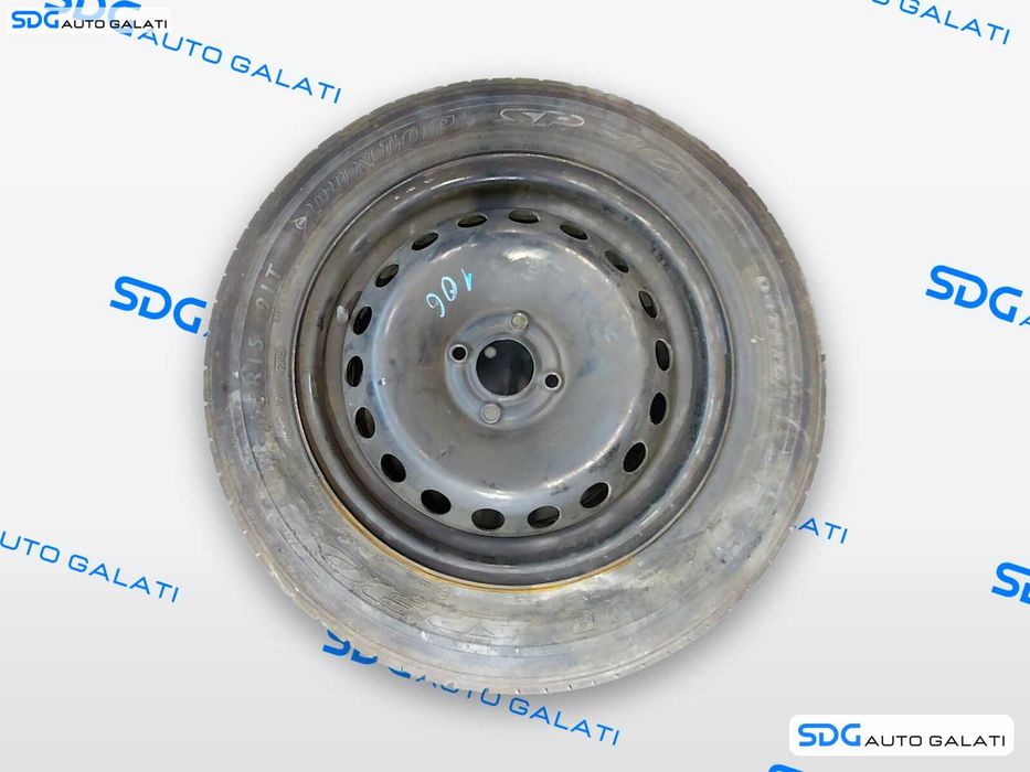 Janta Roata Rezerva Tabla Otel 195 65 15 R15 Dacia Sandero 2008 - 2012 PCD 4x100 CB 60.1 [V1421]