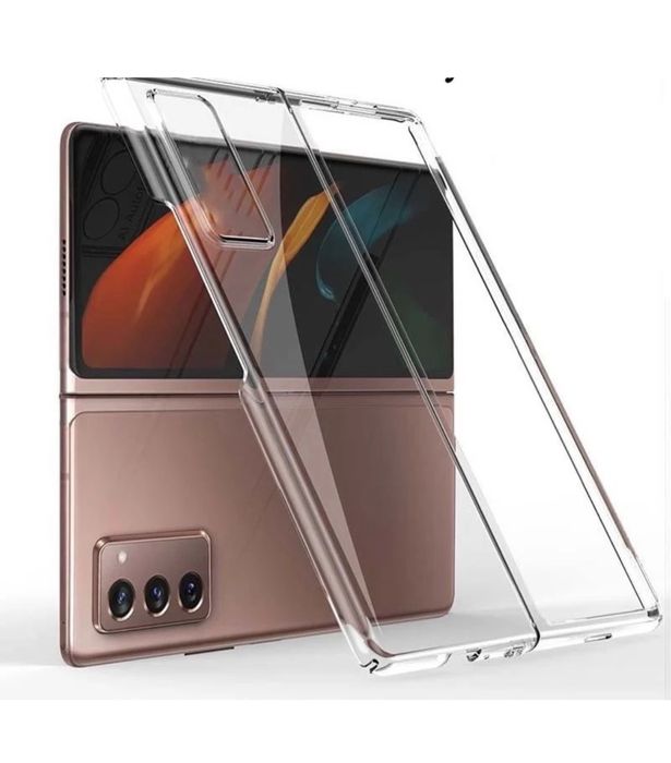 Samsung Z FOLD 2 3 4 5 6 Husa Slim 0,3mm Fata Spate Plastic Semi Clear