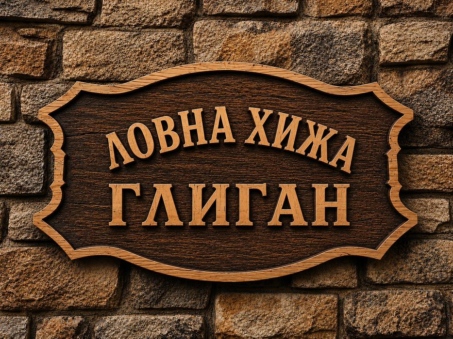 Дървени табели изработка