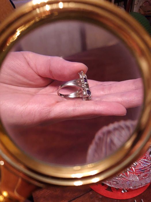 Кольцо серебряное женское