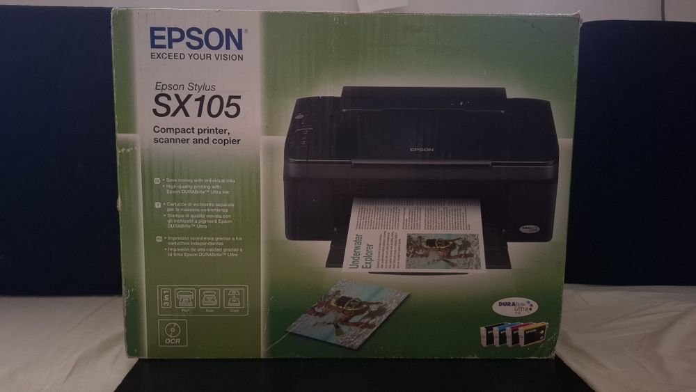 Imprimantă Multifuncțională Epson Stylus SX105 (3 în 1 - Print, Scan, Copy)