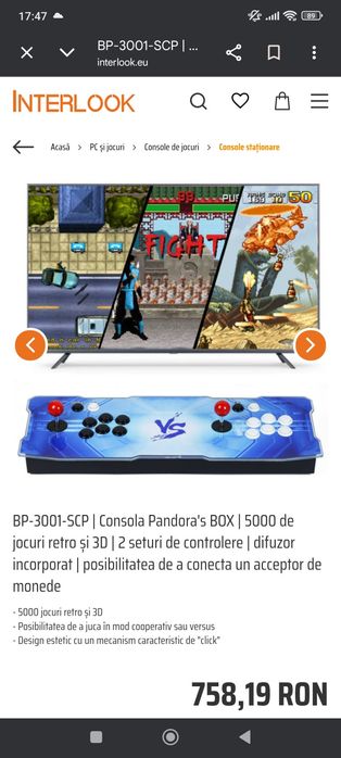 Consola jocuri retro