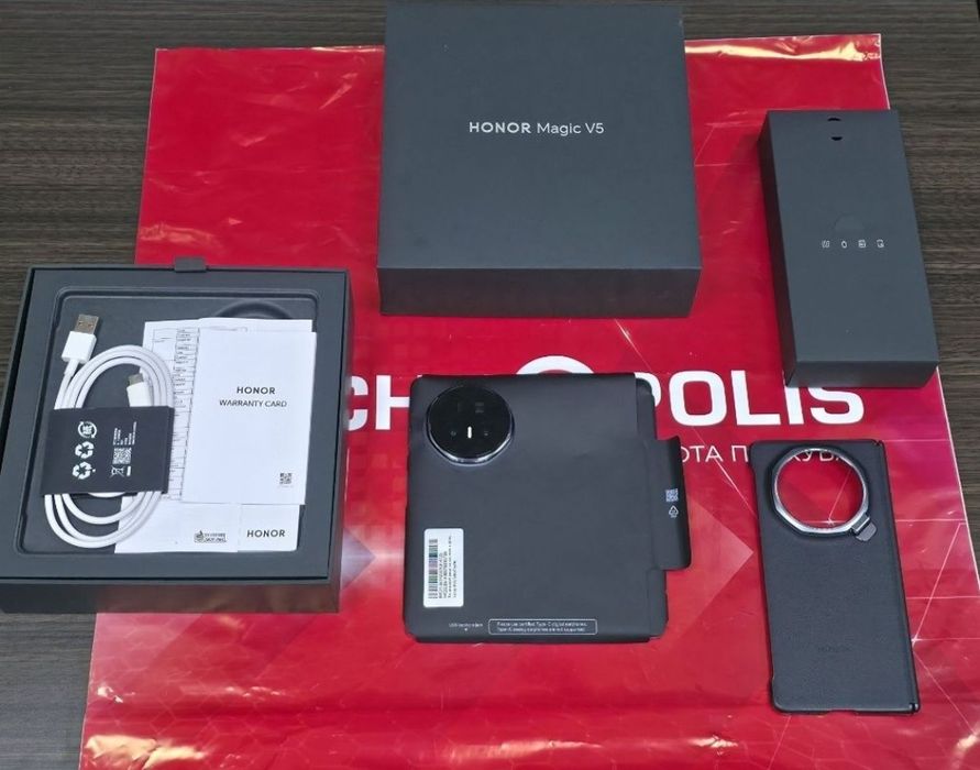 512GB Honor Magic V5 5G Технополис Гаранция 2027г. Black | Черен