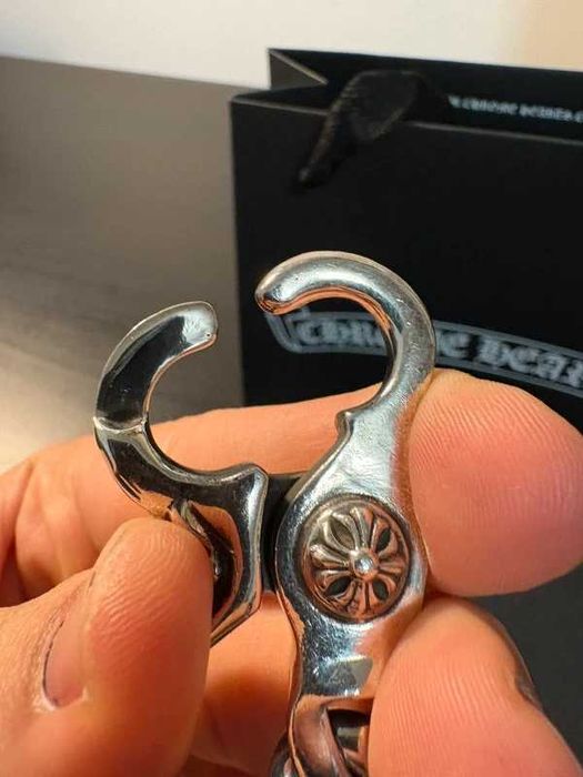 Chrome Hearts .925 Silver Cuban Link Keychain