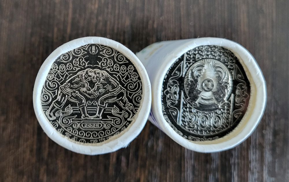 Монеты Казахстана в роллах