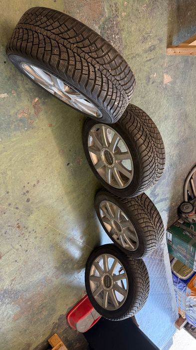Оригинални джанти Audi 17" 5x112 с зимни гуми Kumho 235/45/17 (8мм грайфер)