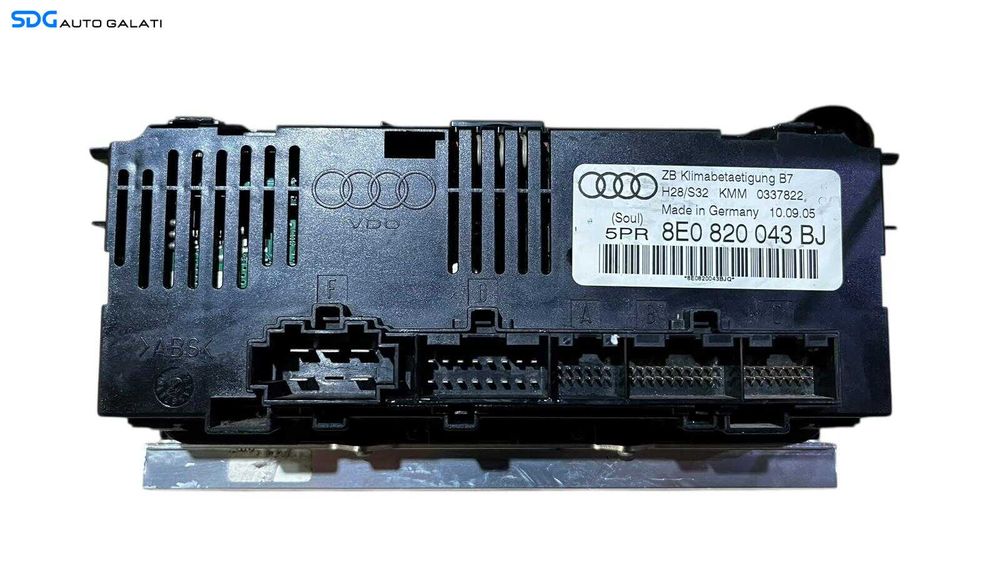 Panou Modul Unitate Comanda AC Aer Conditionat Clima Climatronic Audi A4 B6 2001 - 2005 Cod 8E0820043BJ [LC0706]