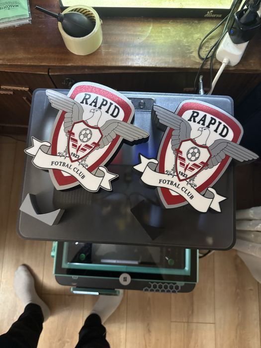 LightBox/Lampa Led FCSB Steaua/Dinamo/Rapid/Barcelona/Real/Manchester