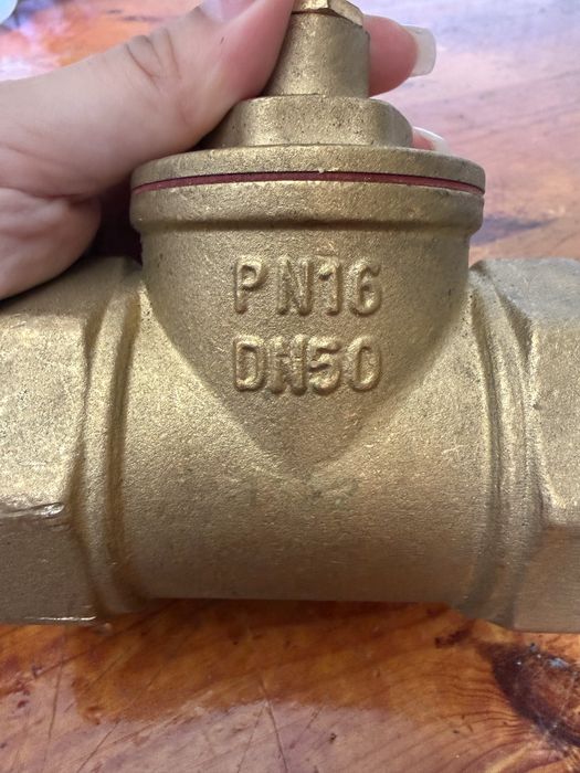 Латунная задвижка DN50 PN16, 2 штуки
