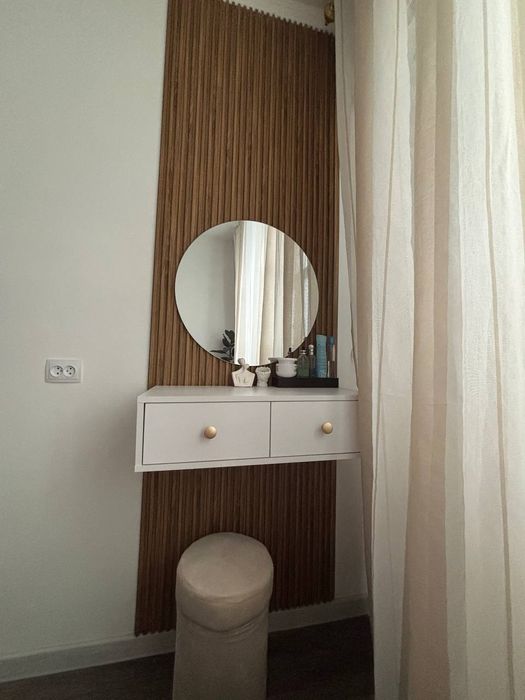 Навесная тумба (консоль) 2 ящиков с МДФ