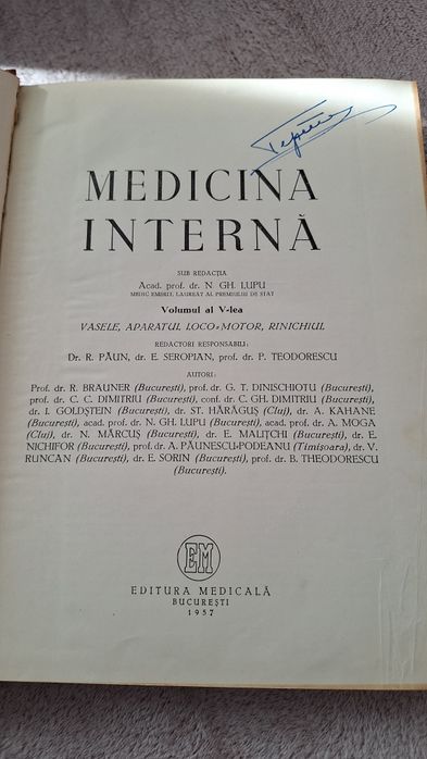 Medicina Interna, Acad. Dr. N. GH. LUPU