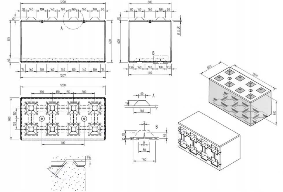 Фундаментные пресс формы лего